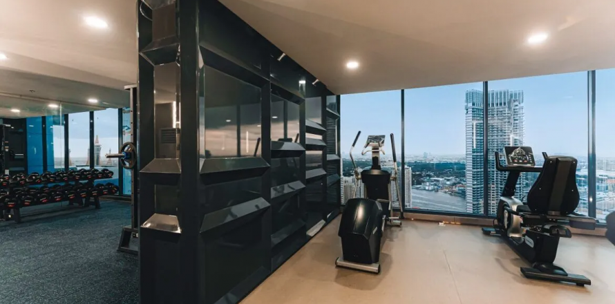 Dúplex de 2 dormitorios en Sapphire Luxurious Condominium Rama 3, Yan Nawa, Bangkok, Tailandia № 130767