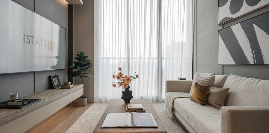 Condo à Bangkok, Thaïlande, 2 chambres à Noble State 39 № 85335