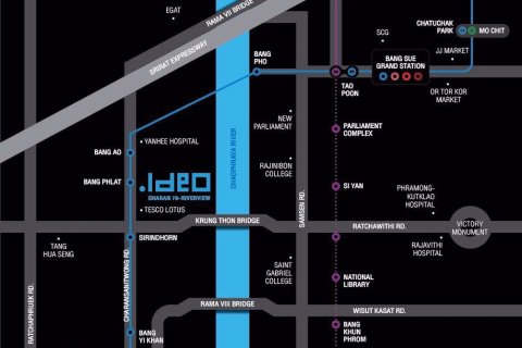 Sobre plano Ideo Charan 70 - Riverview
 en Bangkok, Tailandia № 25346 - foto 3