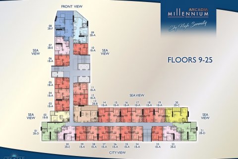 Apartamento de 1 dormitorio en Pattaya, Tailandia № 101504 - foto 13