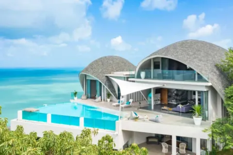 Вилла в Самуи, Таиланд с 4 спальнями  № 107667