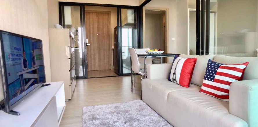 Eigentumswohnung in Bangkok, Thailand, 1 Schlafzimmer in Condolette Midst Rama 9  № 78138