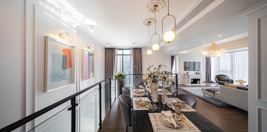 Dúplex de 3 dormitorios en Muniq Sukhumvit 23, Watthana, Bangkok, Tailandia № 124913
