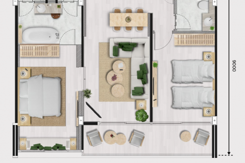 Apartment in Phuket, Thailand 2 bedrooms № 81793 - photo 12