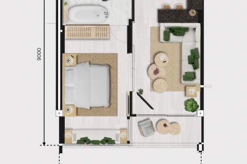 Wohnung in Phuket, Thailand 1 Schlafzimmer № 81792 - Foto 12