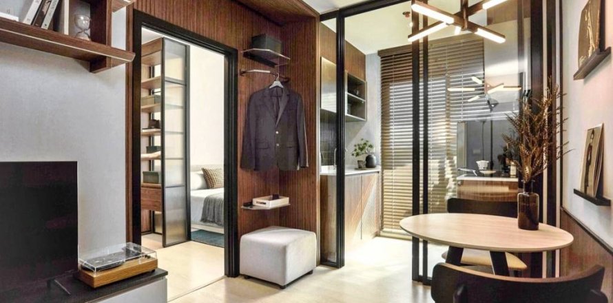 Condominio de 1 dormitorio en Samut Prakan, Tailandia № 124734