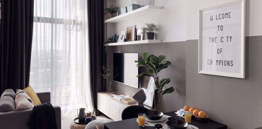 Dúplex de 1 dormitorio en Ideo New Rama 9, Bangkok, Tailandia № 101847
