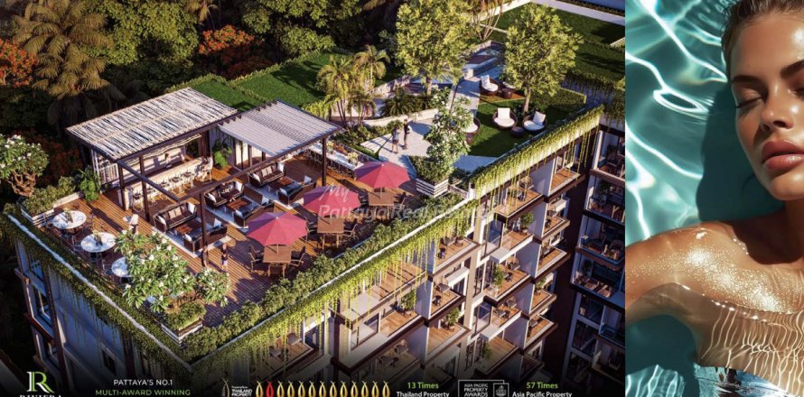 Condominio de 2 dormitorios en Bang Lamung, Tailandia № 123457