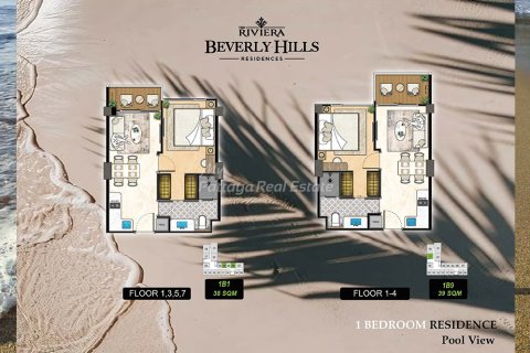 Condominio de 1 dormitorio en Bang Lamung, Tailandia № 123458 - foto 9