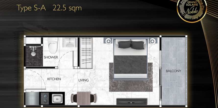 Sobre plano Grand Solaire Noble en Pattaya, Tailandia № 81211 - foto 1