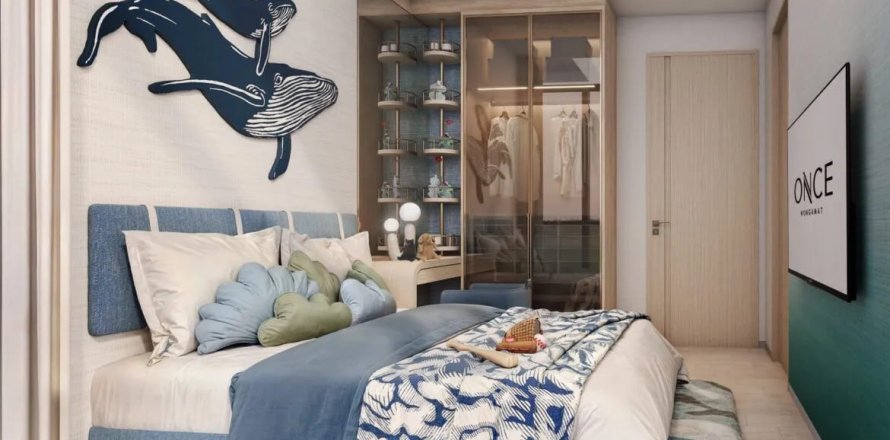 Apartamento de 3 dormitorios en Once Wongamat, Pattaya, Tailandia № 130310