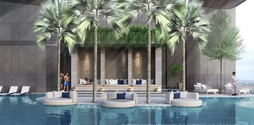 Apartamento de 1 dormitorio en Once Wongamat, Pattaya, Tailandia № 130306