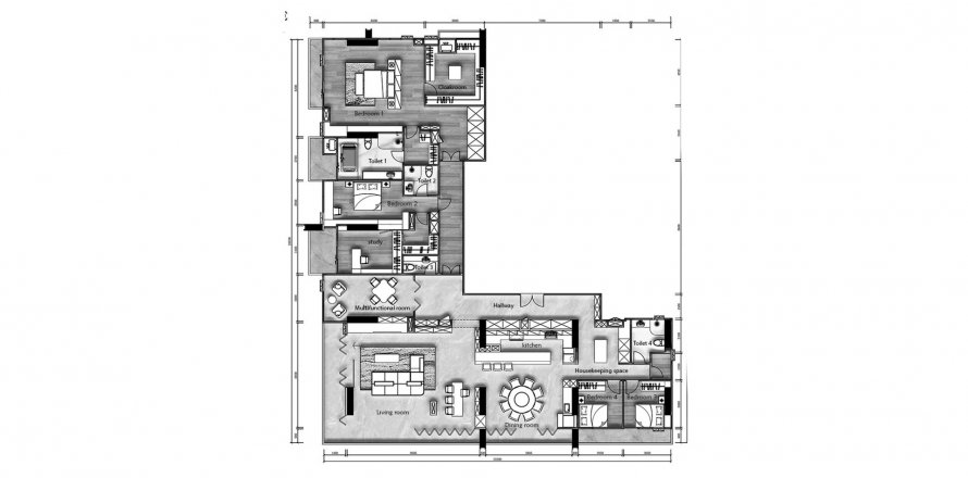 Sobre plano Sapphire Luxurious Condominium Rama 3 en Yan Nawa, Bangkok, Tailandia № 69508 - foto 1