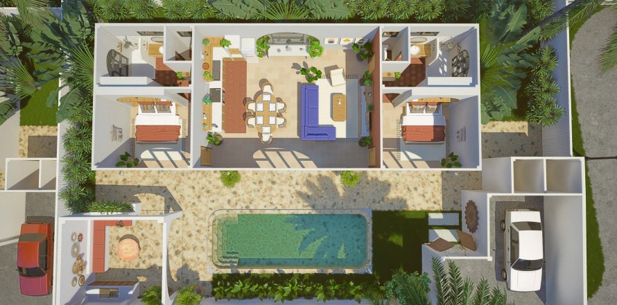 Off-Plan Boho Terracotta Village in Koh Pha Ngan, Thailand № 82178 - Foto 1
