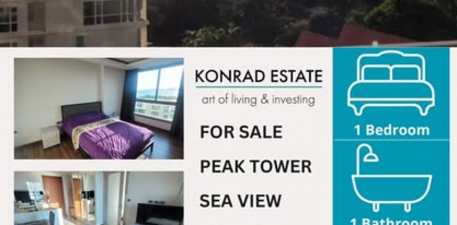 Condominio de 1 dormitorio en Pattaya, Tailandia № 133122