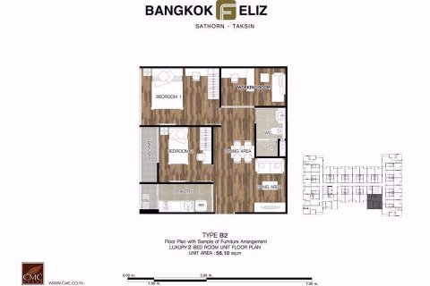 Condominio de 2 dormitorios en Khlong San, Bangkok, Tailandia № 76774 - foto 12