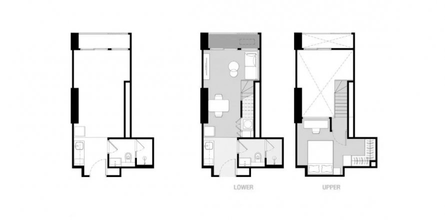 Планировка Квартиры «1BR-7» 1 спальня в ЖК Culture Chula