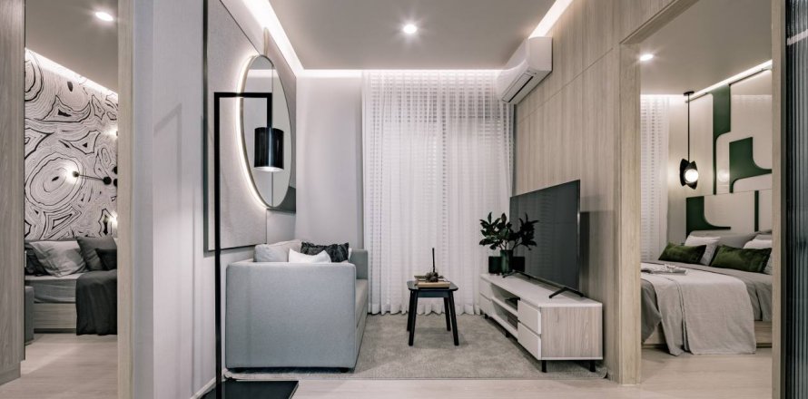 Condo à Bangkok, Thaïlande, 2 chambres à Noble Nue Ratchada-Latphrao  № 85346