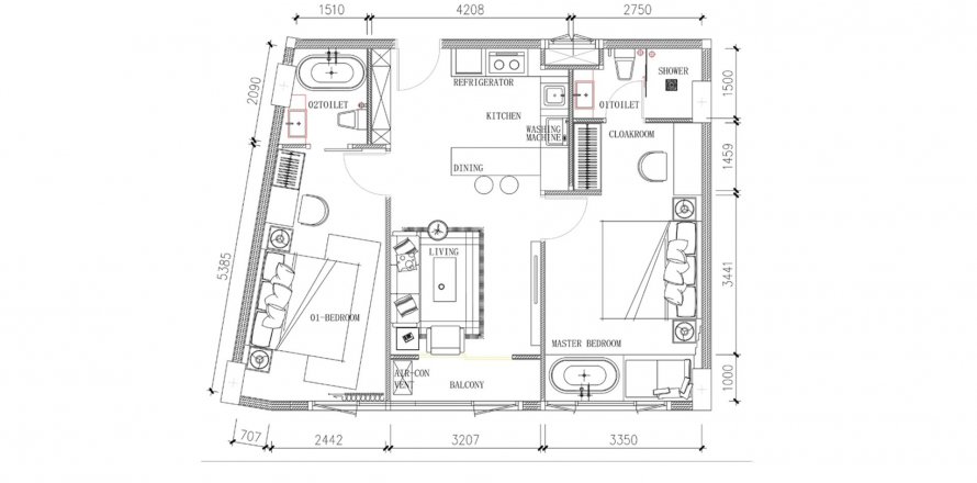 Hors-plan Capri Residence à Phuket, Thaïlande № 80553 - photo 1