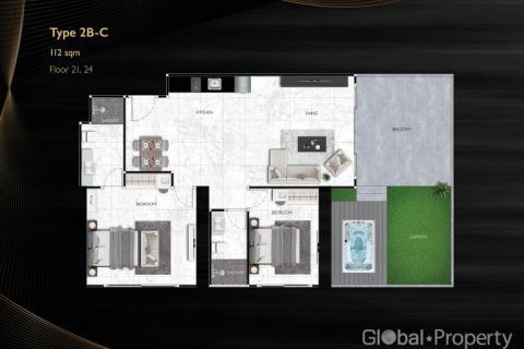 Condominio de 2 dormitorios en Pattaya, Tailandia № 81820 - foto 25