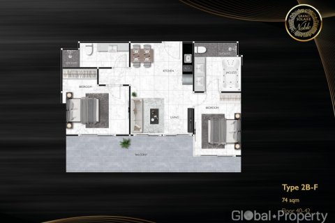 Condominio de 2 dormitorios en Pattaya, Tailandia № 81820 - foto 30