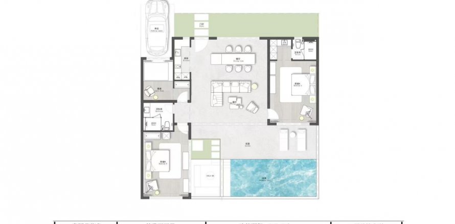 Villa floor plan «3BR-1», 3 bedrooms in Vanya Sicily