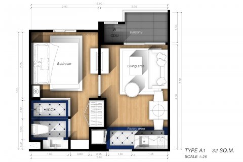 Apartamento de 1 dormitorio en Pattaya, Tailandia № 101404 - foto 16