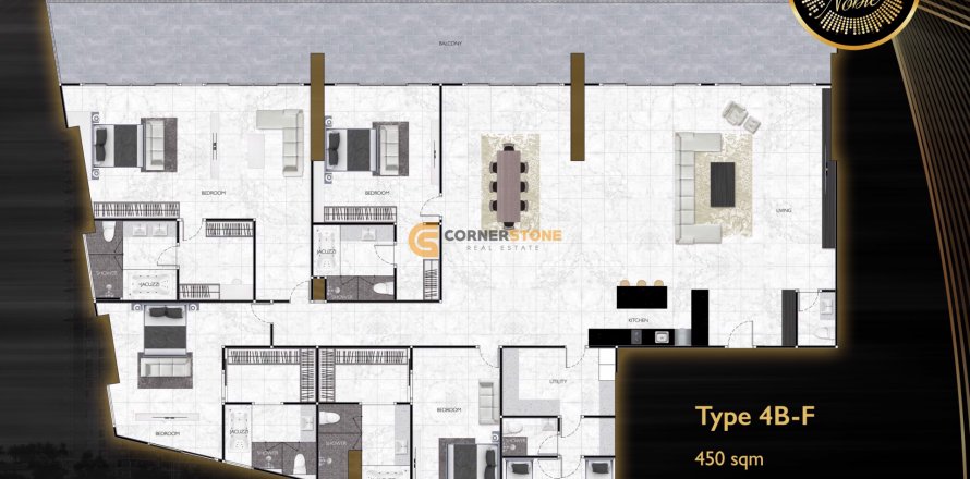 Estudio en el condominio en Pattaya, Tailandia № 106906