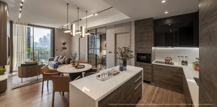 Condo à Bangkok, Thaïlande, 2 chambres à Muniq Langsuan  № 82981