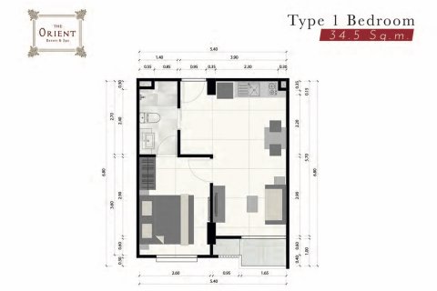 Apartamento de 1 dormitorio en Jomtien Beach, Pattaya, Tailandia № 106684 - foto 14