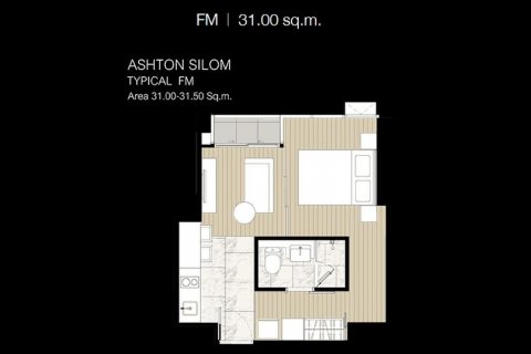 Condominio de 1 dormitorio en Bangkok, Tailandia № 143647 - foto 5
