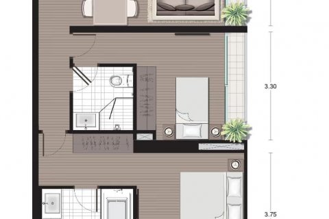Condominio de 2 dormitorios en Bangkok, Tailandia № 111270 - foto 15
