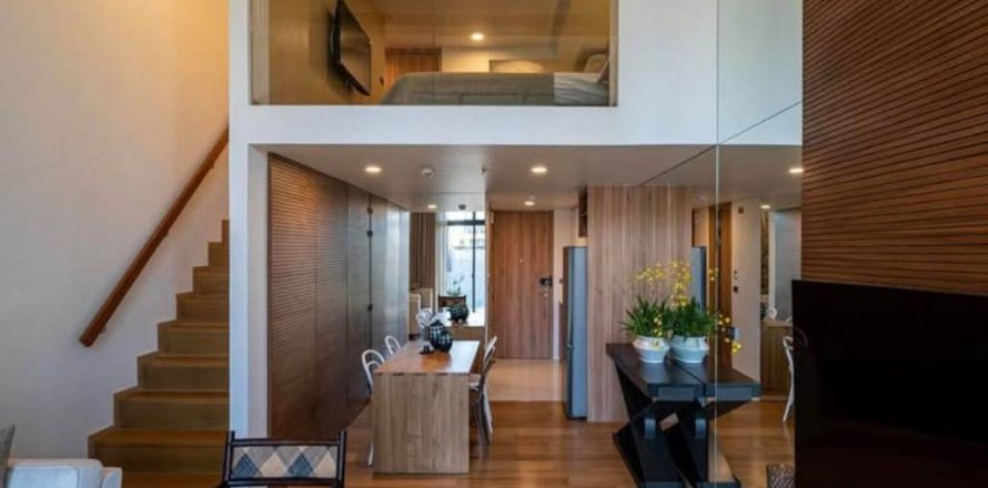 Dúplex de 1 dormitorio en Bangkok, Tailandia № 132409