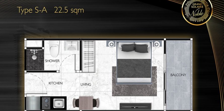 Off-plan Grand Solaire Noble in Pattaya, Thailand № 81211 - photo 1