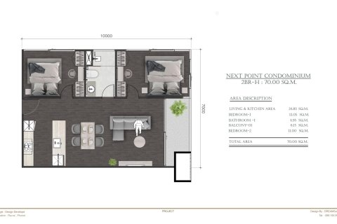 Studio in the Condo in Rawai, Thailand  № 71531 - photo 2