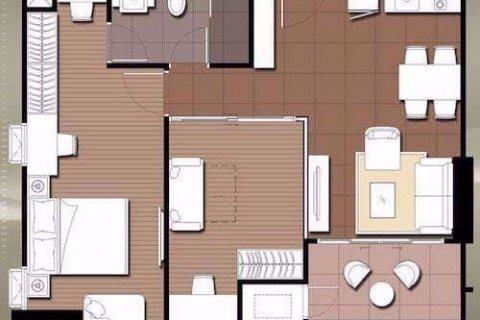 Condominio de 2 dormitorios en Ratchathewi, Bangkok, Tailandia № 77134 - foto 11