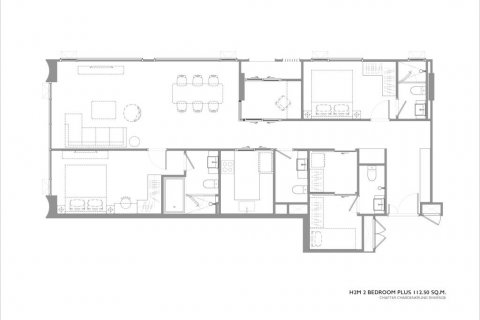 Condominio de 2 dormitorios en Bang Kho Laem, Bangkok, Tailandia № 132800 - foto 9