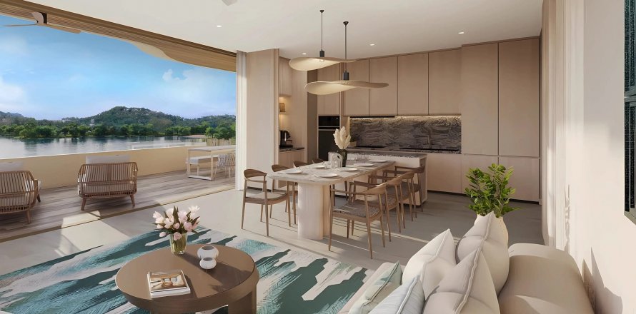 Apartamento de 3 dormitorios en Laguna Beach Residences Bayside, Bang Tao, Tailandia № 130680