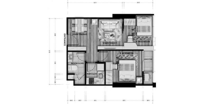 Sobre plano Sapphire Luxurious Condominium Rama 3 en Yan Nawa, Bangkok, Tailandia № 69508 - foto 1